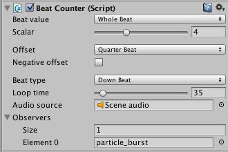 Scaling up the beat values by a factor of 4 treats each beat as a measure instead of a single beat (assuming 4/4 time).